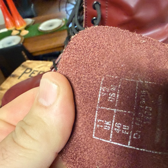 Dr. Martens Red Leather Boots - Picture 3 of 8